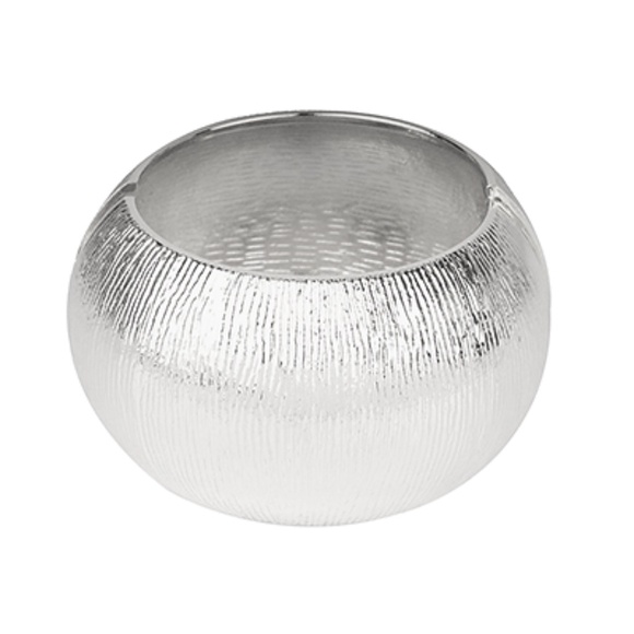 Wide Line Textured Metal Bracelet - Picture 2 of 2